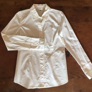 CAbi white dress shirt